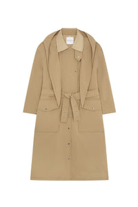 Mind drawstring trench coat - Beige
