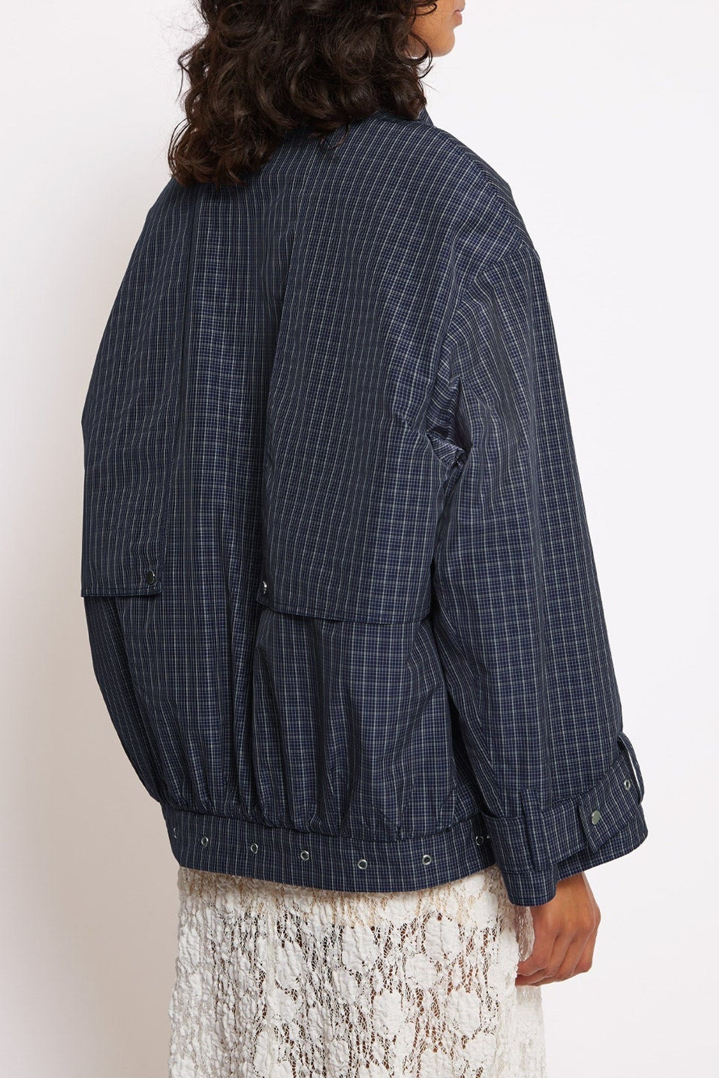 Trench-coat court Slack déperlant - Marine