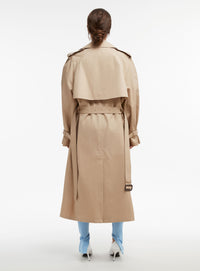Trench coat long - Khaki