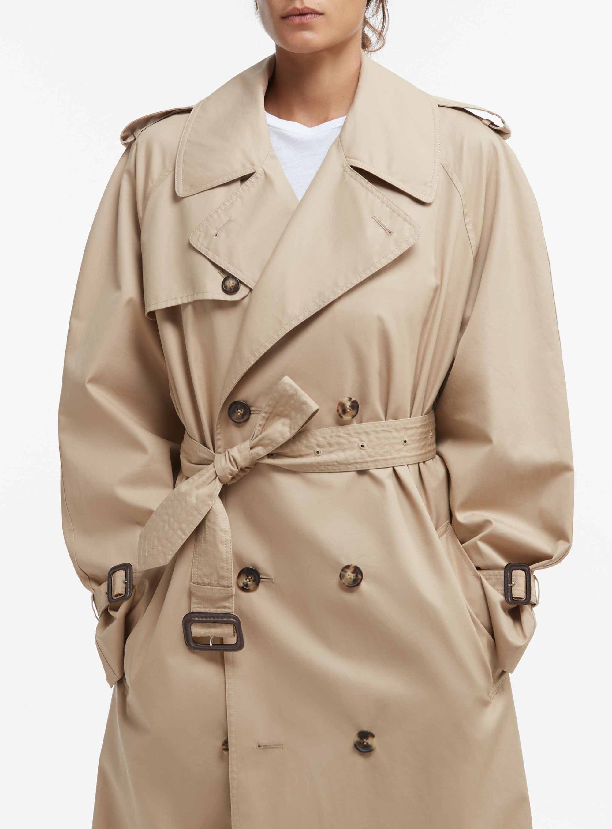 Trench coat long - Khaki