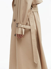 Trench coat long - Khaki