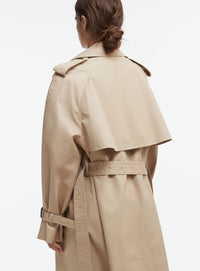 Trench coat long - Khaki