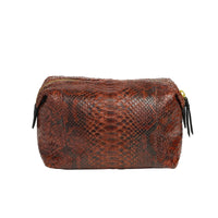 Humphrey large toiletry bag in python - Moka