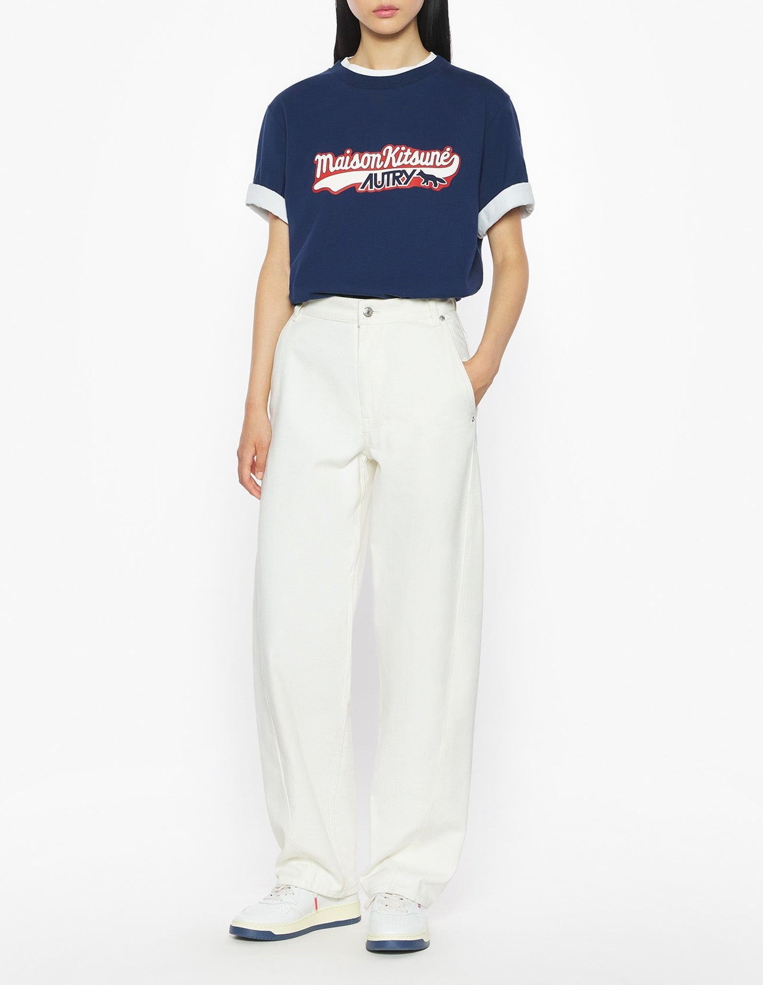 Maison Kitsuné x Autry T-shirt - Dress Blues