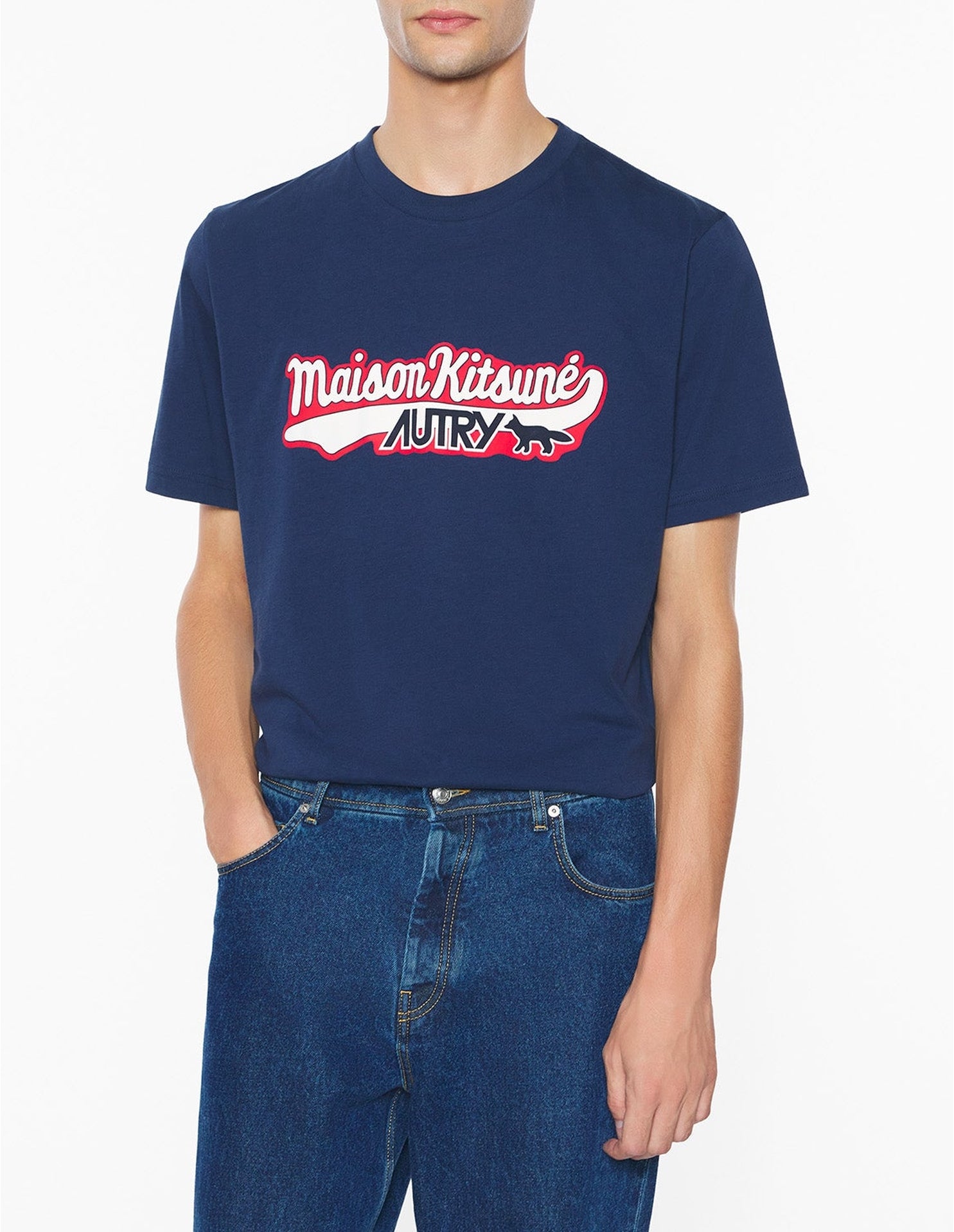 Maison Kitsuné x Autry T-shirt - Dress Blues
