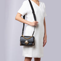 PAS INFO   Sac The Crossbody en cuir - Black Multicolor