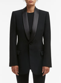 Tuxedo Blazer - Black