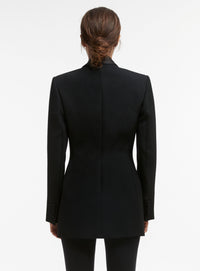 Tuxedo Blazer - Black