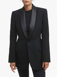 Tuxedo Blazer - Black