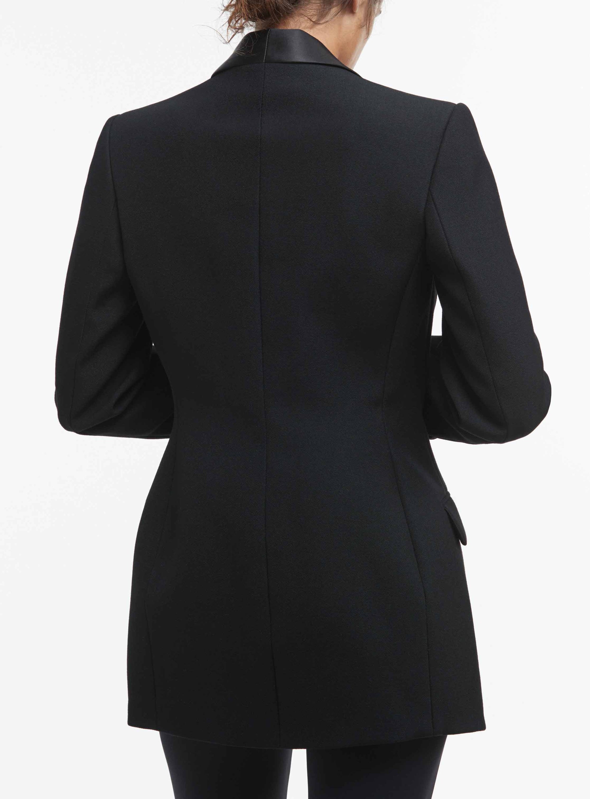 Tuxedo Blazer - Black