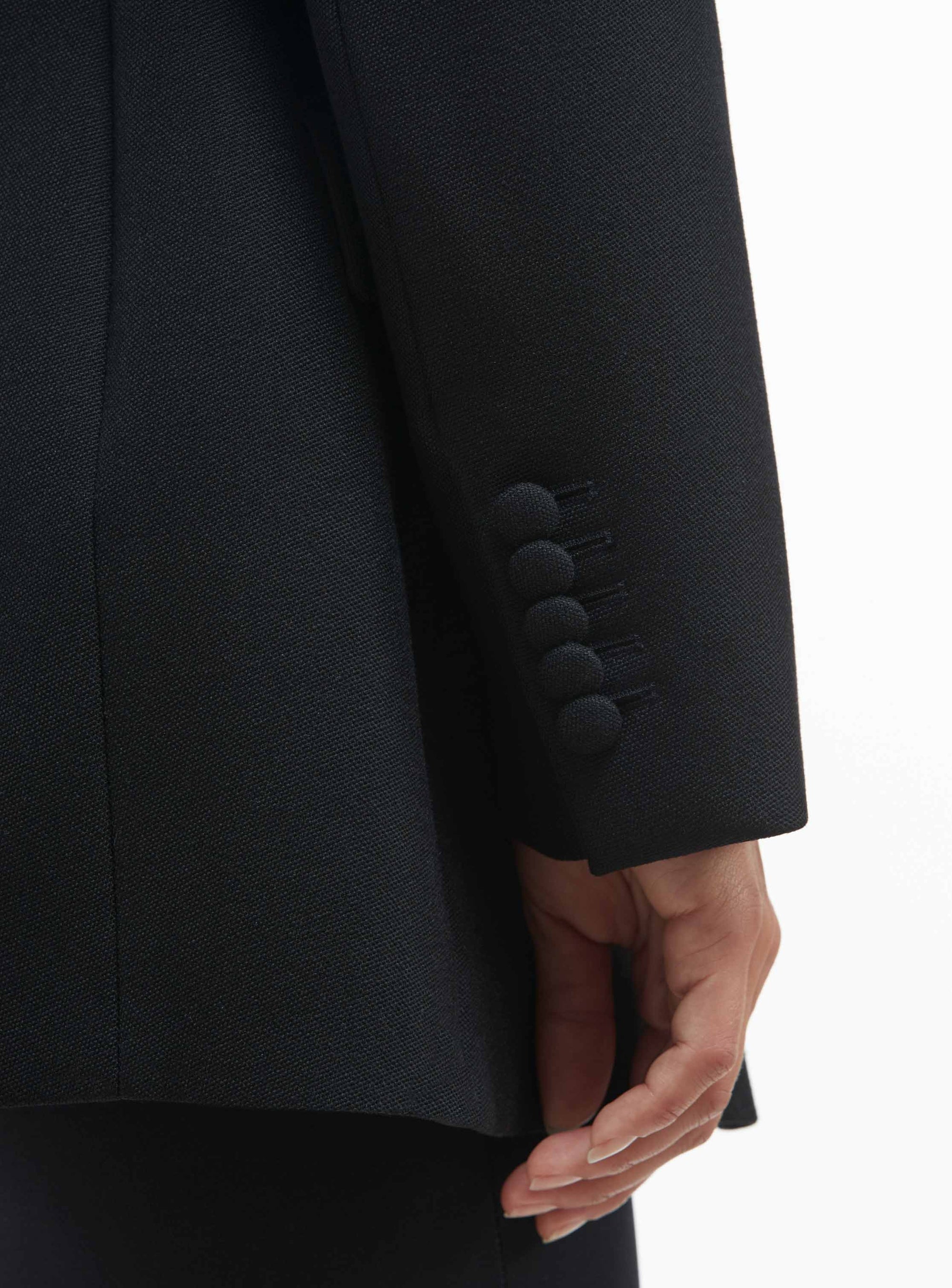Tuxedo Blazer - Black