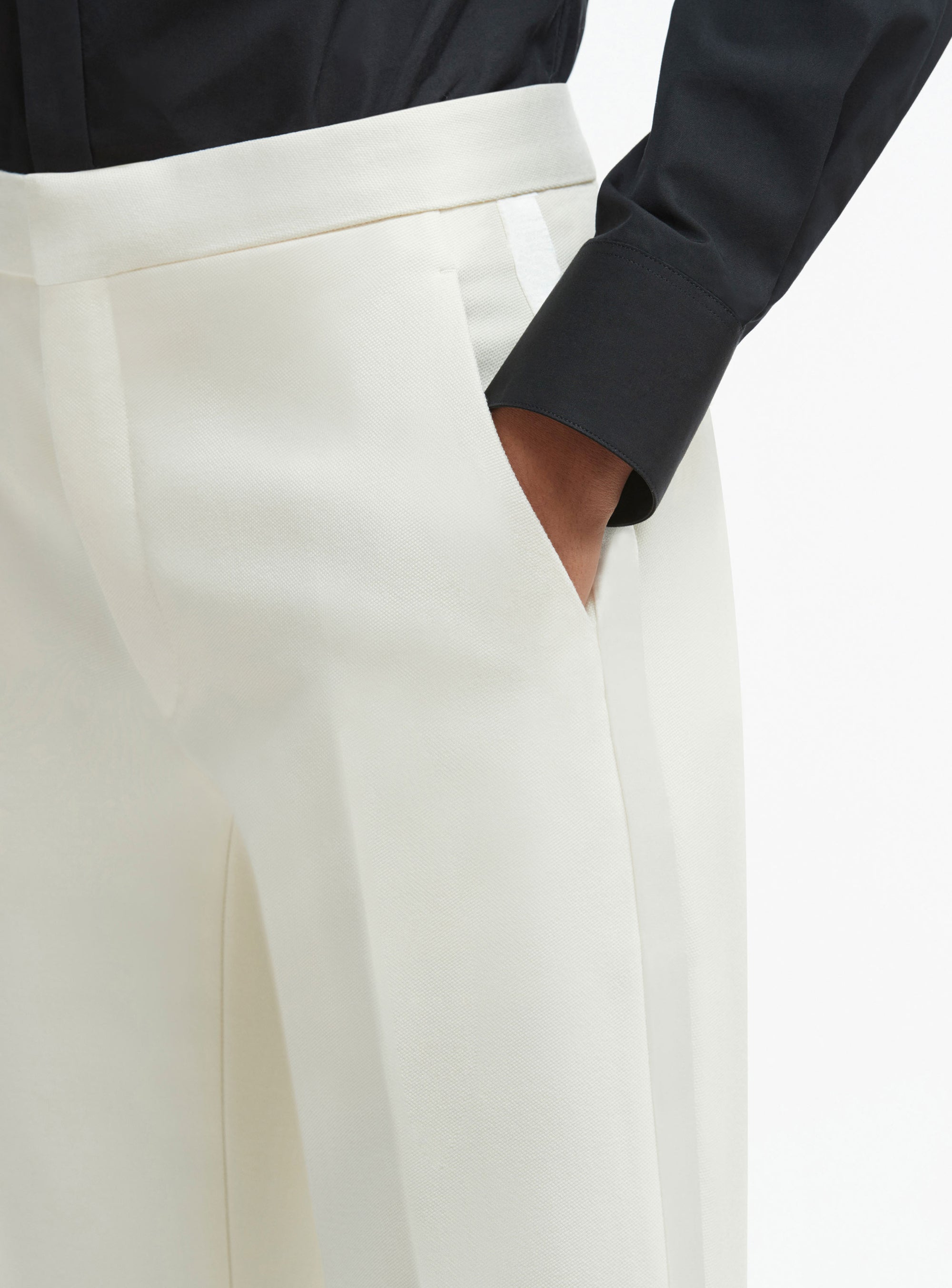 Pantalon smoking en laine - Off White
