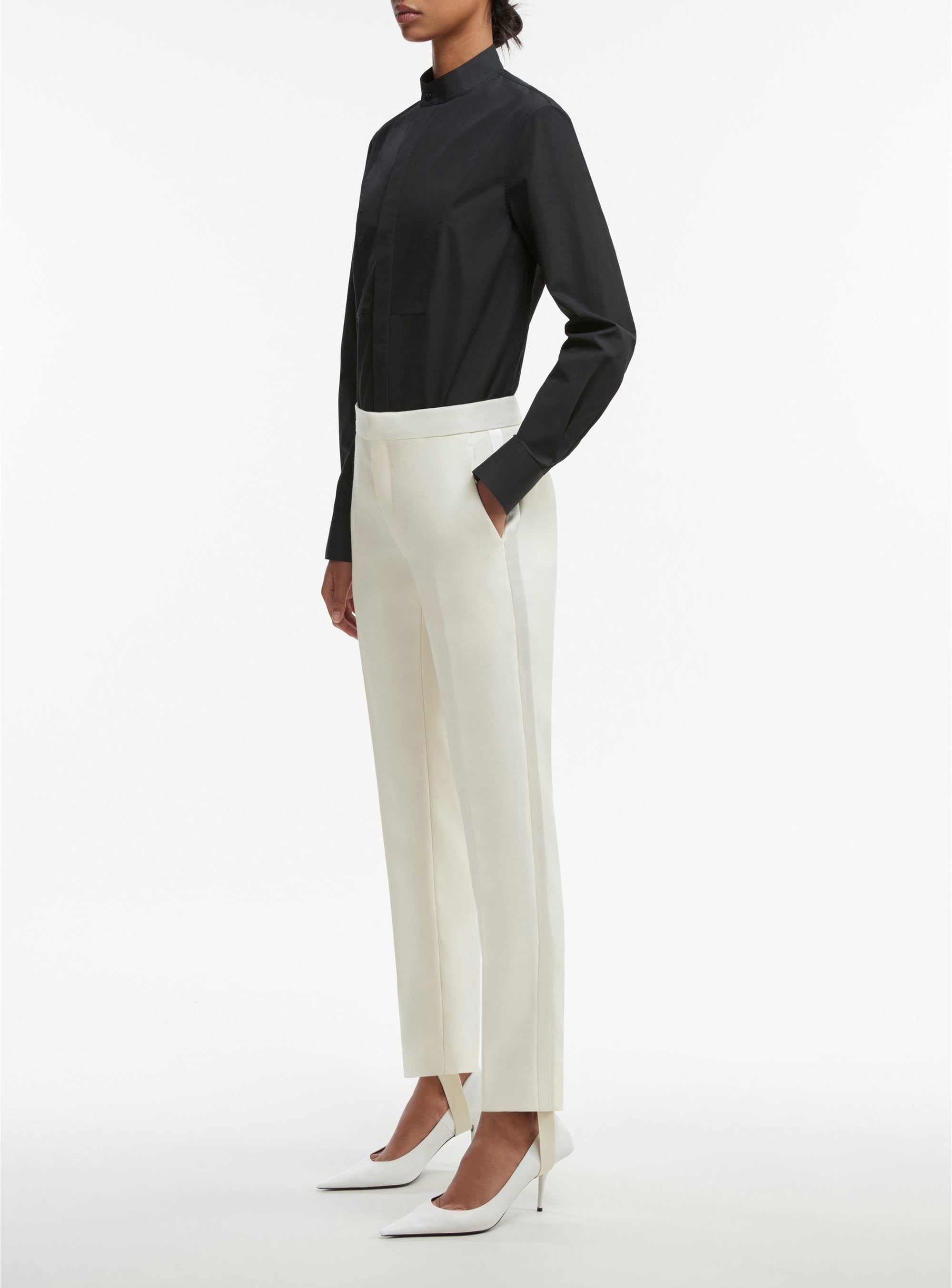 Pantalon smoking en laine - Off White