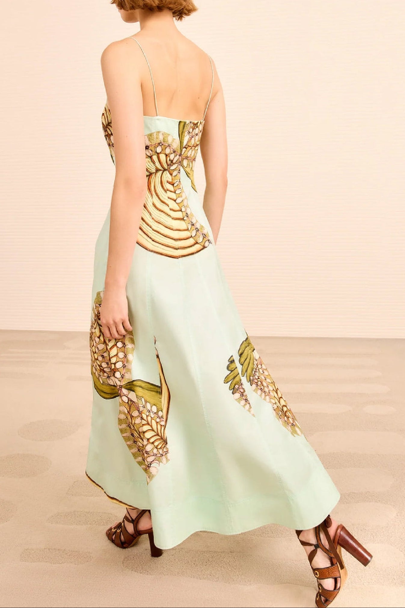 Robe midi Vesela à fines bretelles - Water Blossoms