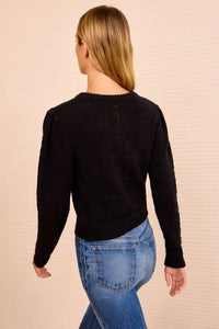 Cardigan Delphina à manches longues - Noir