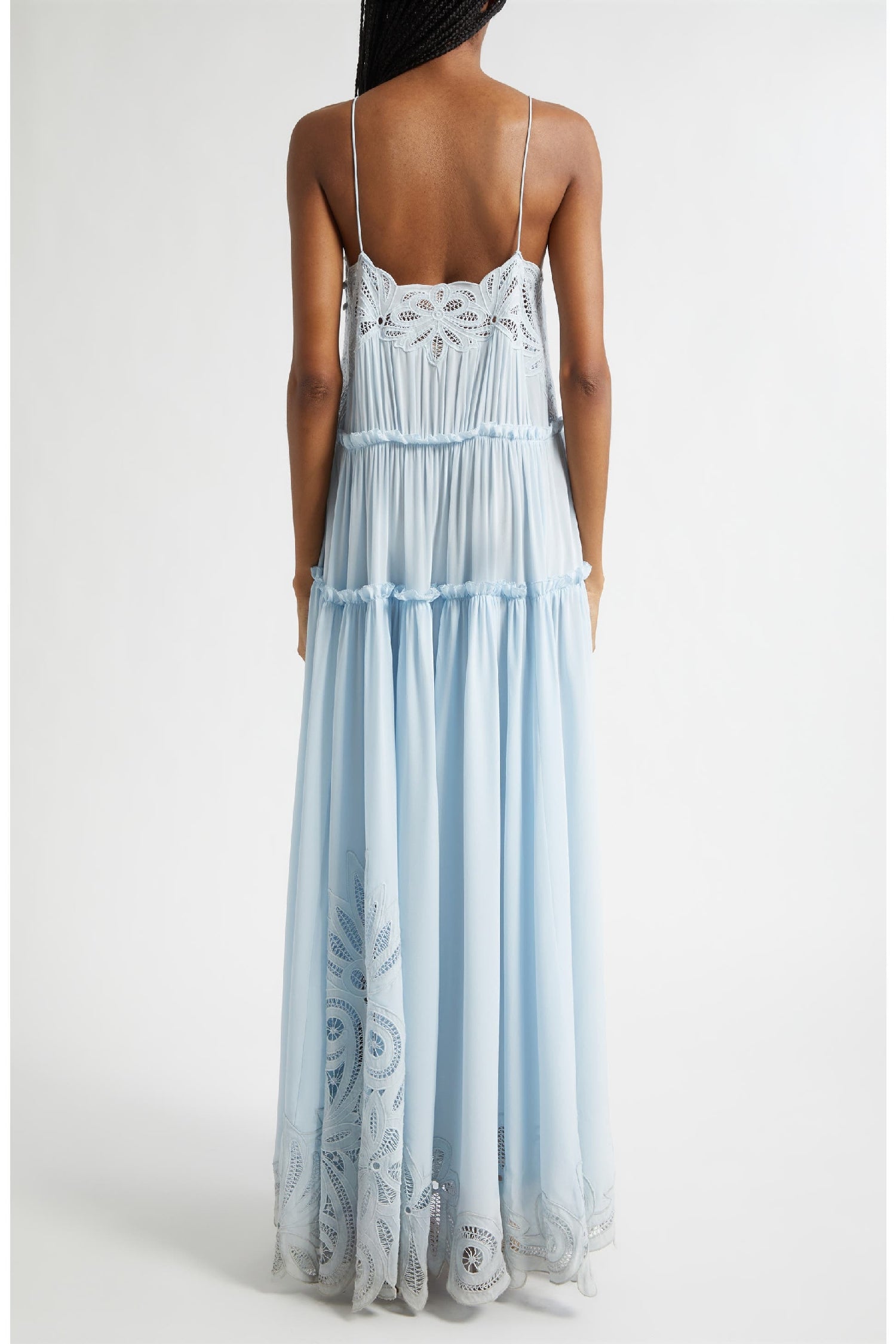 Robe longue Filippa ornée d’appliqués en soie - Adriatic