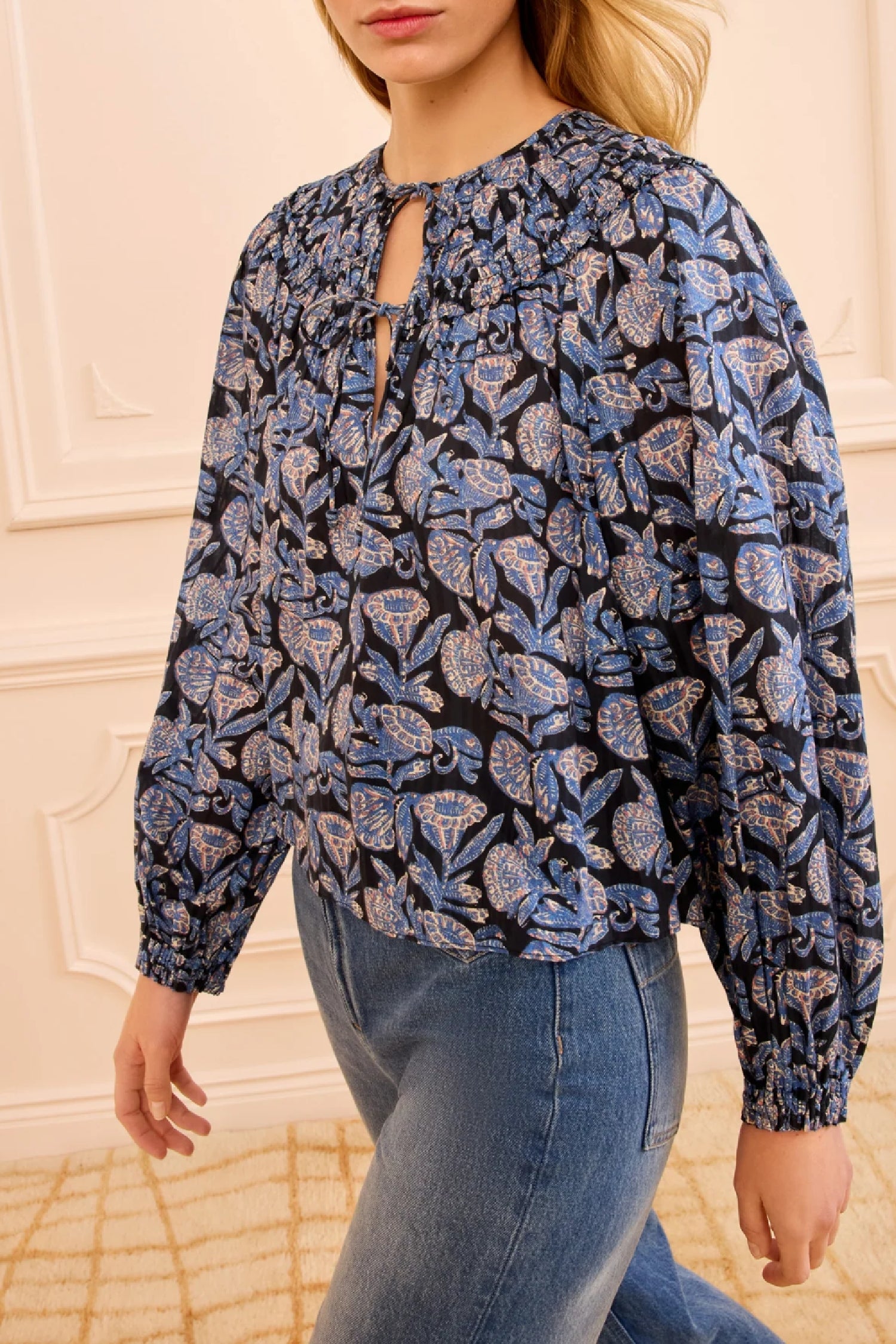 Blouse Florelle à manches longues - Zinnia
