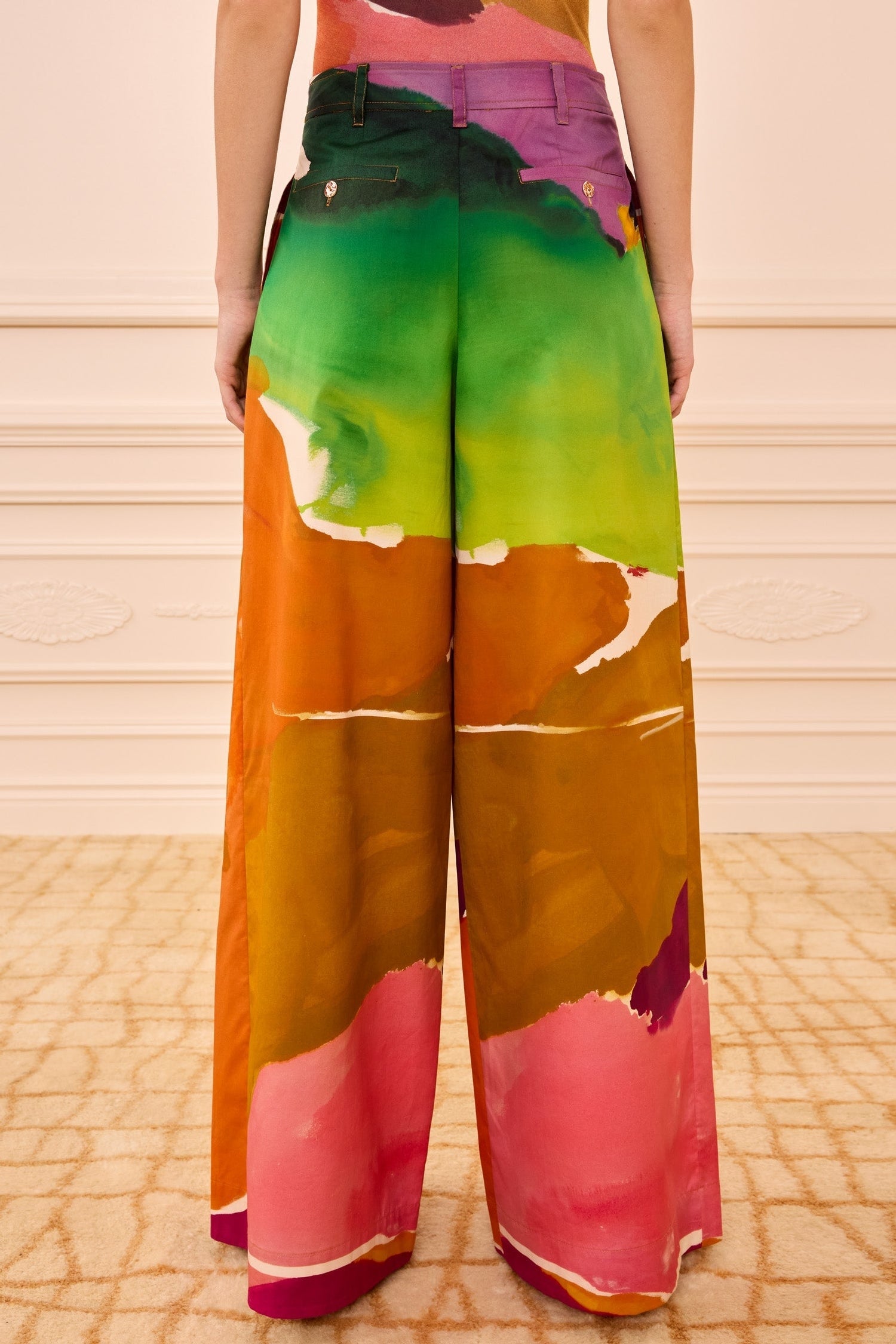 Pantalon Motherwell à jambes larges - Nature Abhors A Vacuum