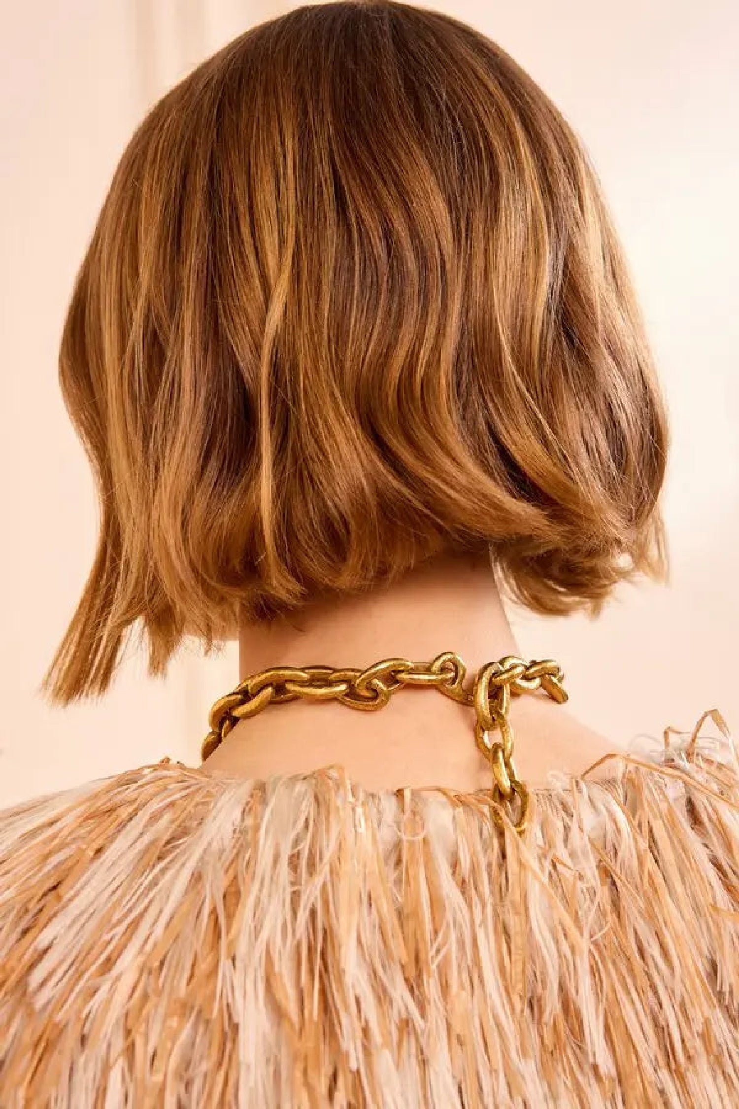 Collier Gradient ovale en laiton - Brass
