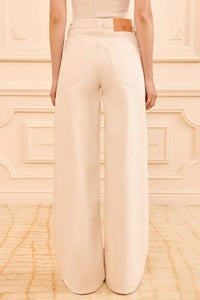 Jean Zephyr taille mi-haute à jambes larges - Cowrie