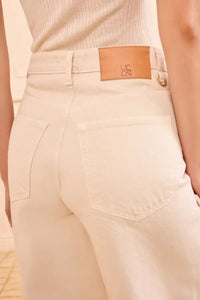 Jean Zephyr taille mi-haute à jambes larges - Cowrie