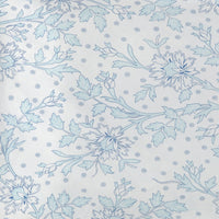 Housse de couette Floralie en percale de coton - Bleu