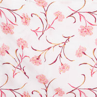 Housse de couette Œillet en satin de coton - Rose, Aubergine & Or