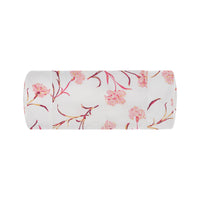 Taie d'oreiller Œillet en satin de coton - Rose, Aubergine & Or