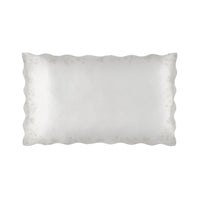 Taie d'oreiller Oiseaux de Paradis en voile de coton - Blanc & Argent