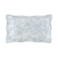 Taie d'oreiller Floralie en percale de coton - Bleu