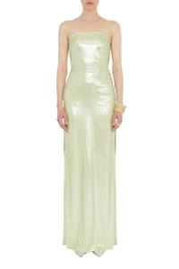 Galvanized Bandeau Dress - Apple