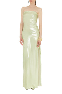 Robe Galvanized en soie mélangée - Apple
