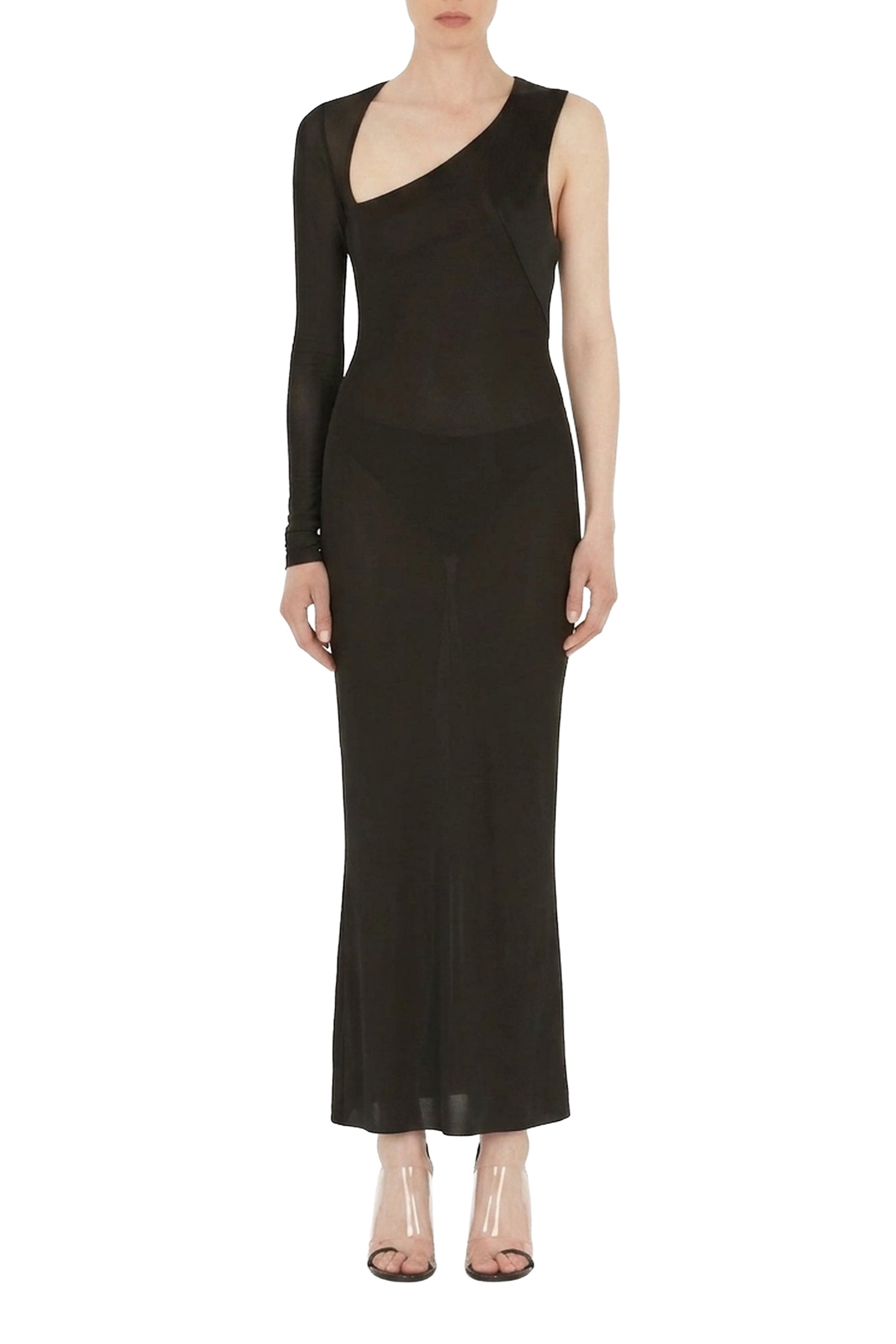Robe Modernist à dos nu - Black