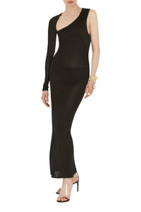 Robe Modernist à dos nu - Black