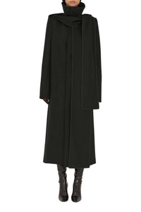 Manteau Delphinus en laine et cachemire - Black