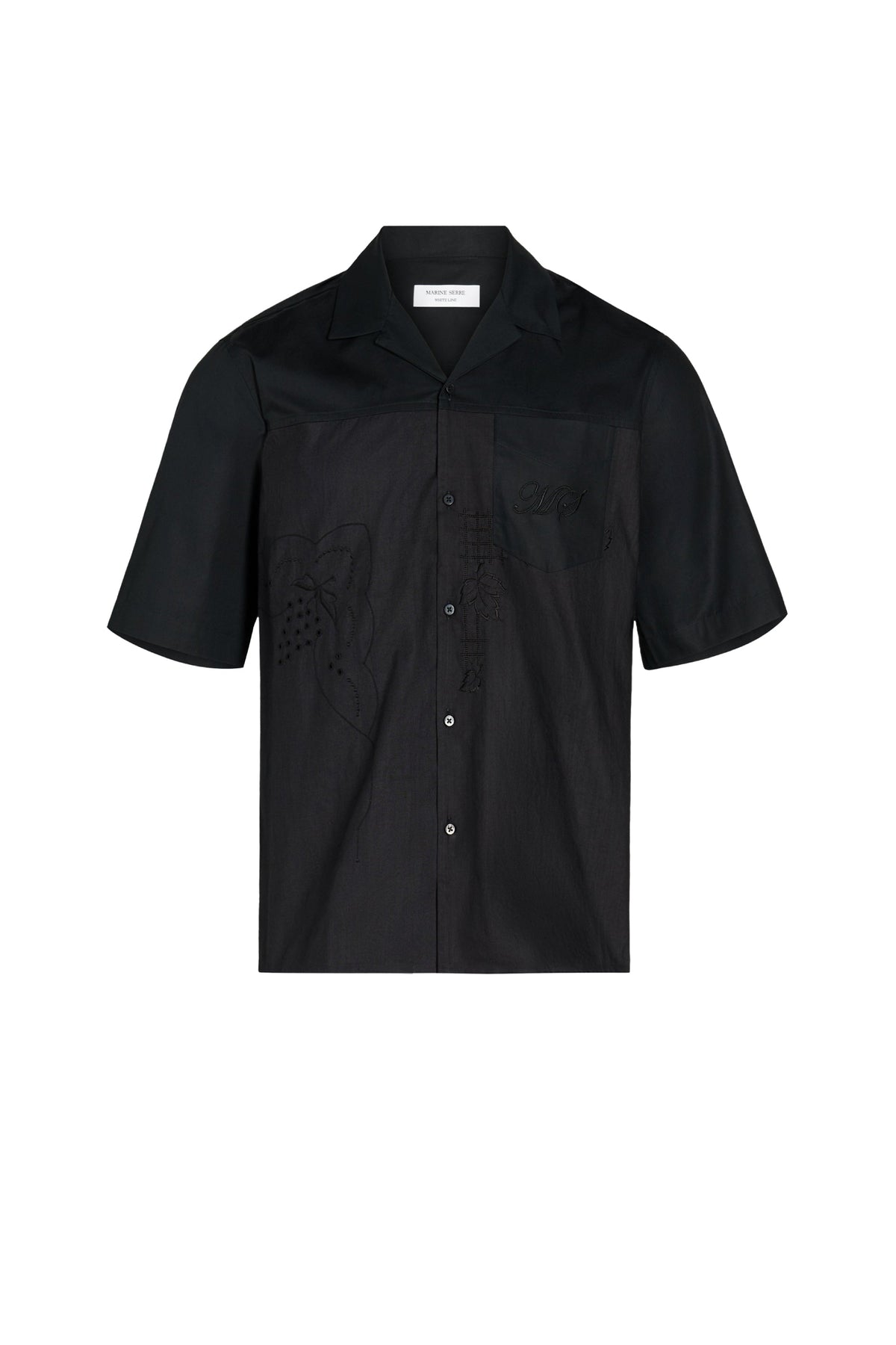 Chemise à manches courtes Upcyclée unisex - Black