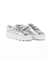 Baskets Uzzi 45 en cuir - Silver