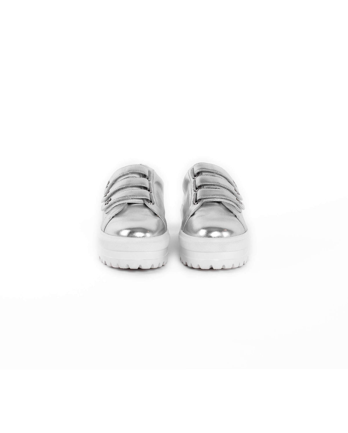 Baskets Uzzi 45 en cuir - Silver