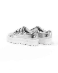 Baskets Uzzi 45 en cuir - Silver