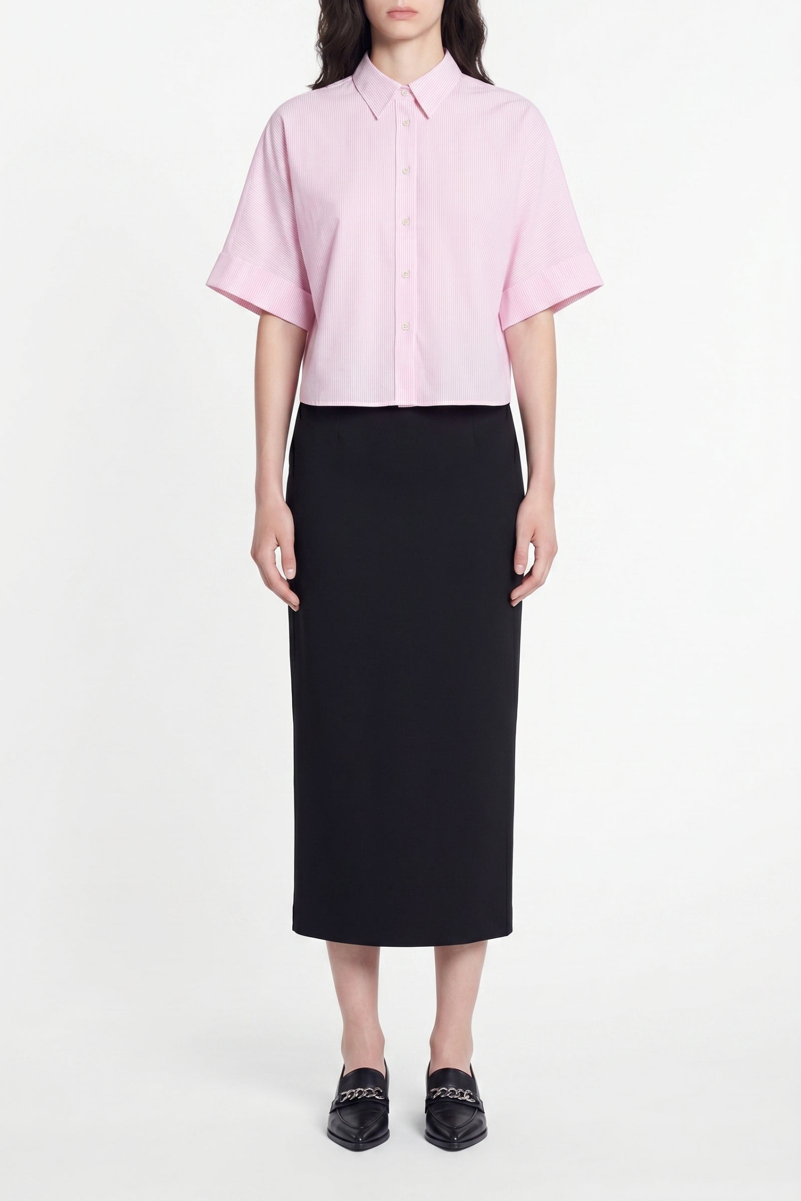 Chemise à manches courtes Bobby - Rose & Blanc