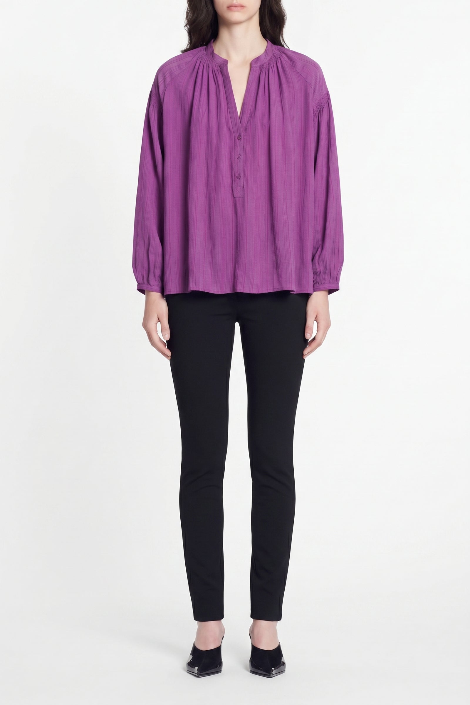 Blouse à col V Nipoa - Ultra Violet