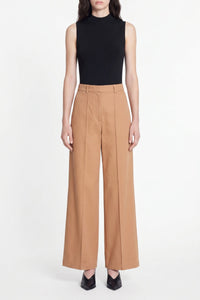 Pantalon droit taille midi Dulce - Camel