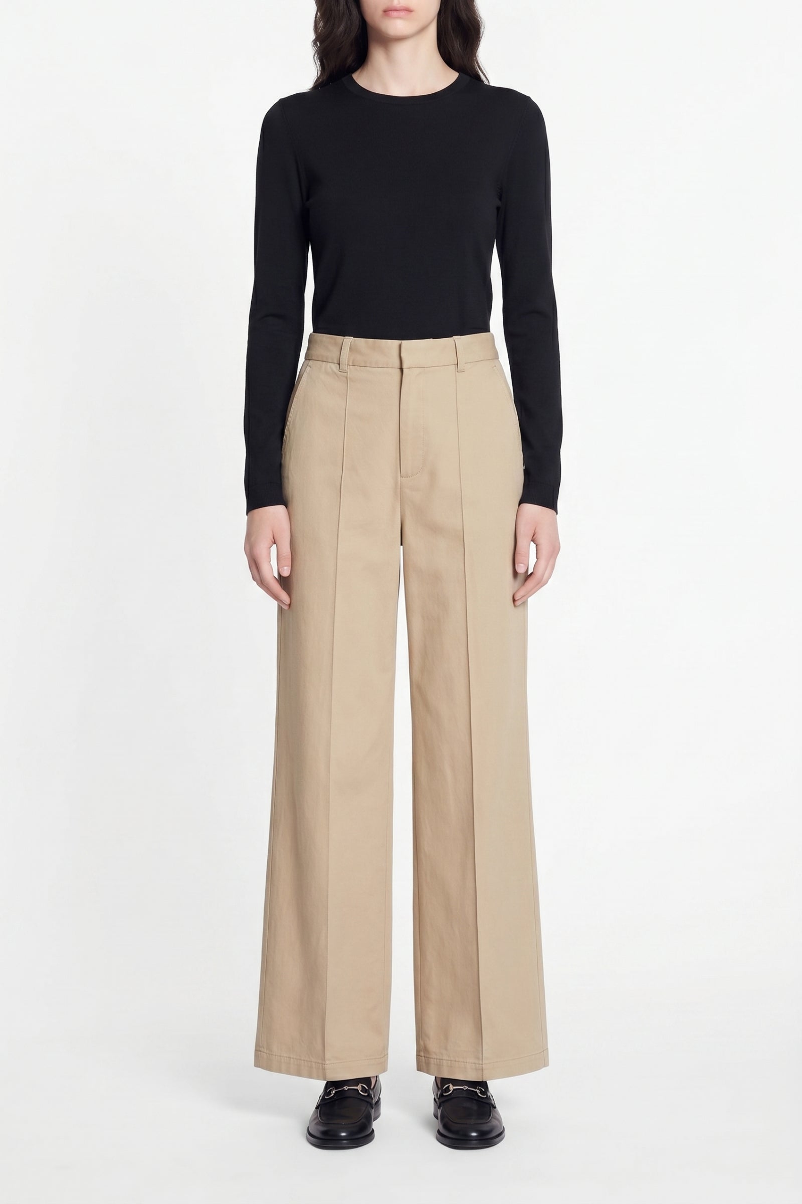Pantalon droit taille midi Dulce - Militaire