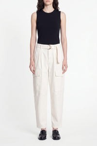 Pantalon taille haute Edan - Écru