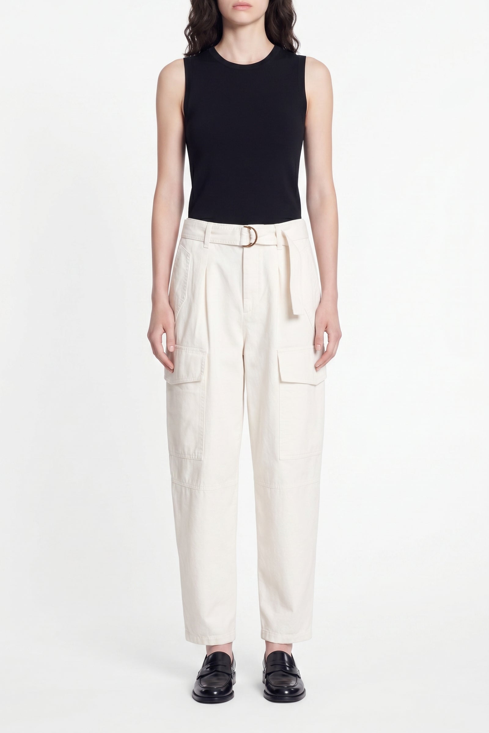 Pantalon taille haute Edan - Écru