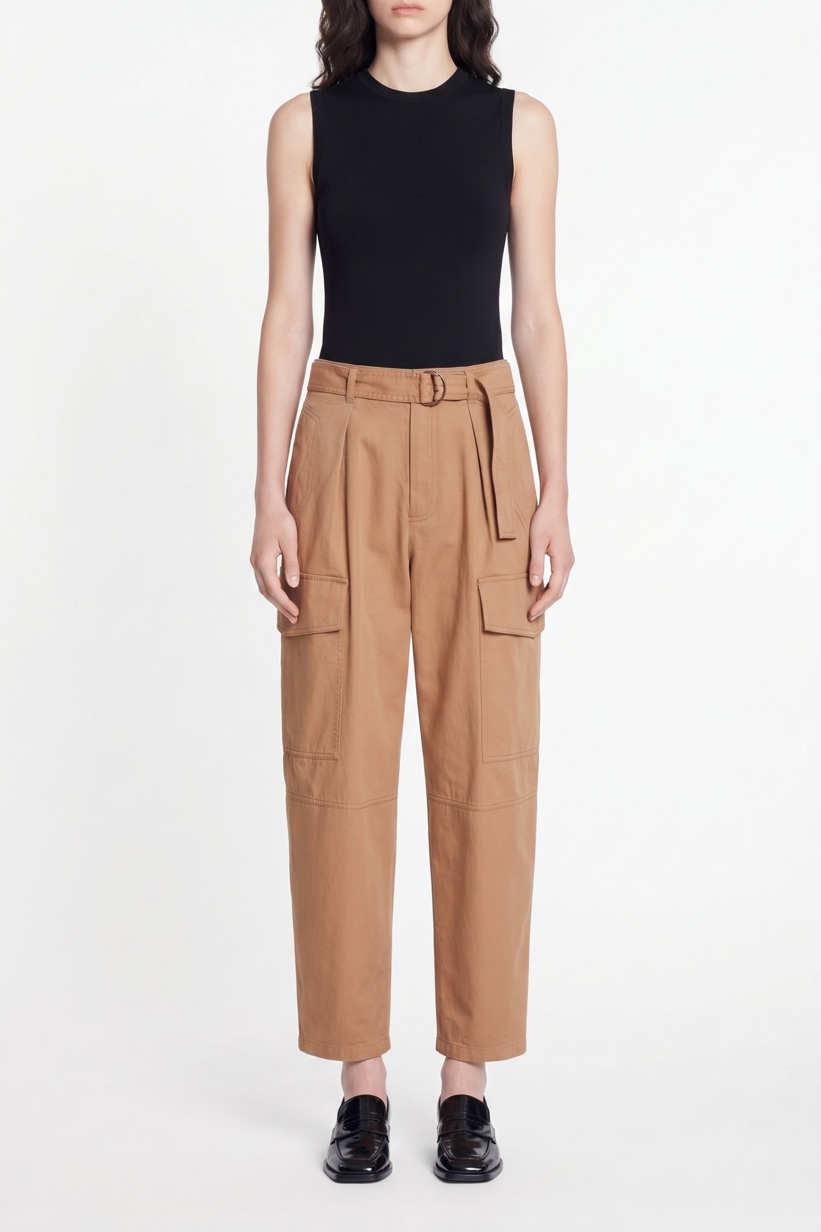 Pantalon taille haute Edan - Camel