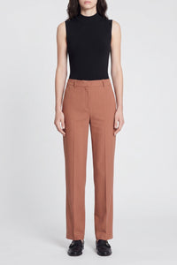 Pantalon taille haute Palazzo - Caramel