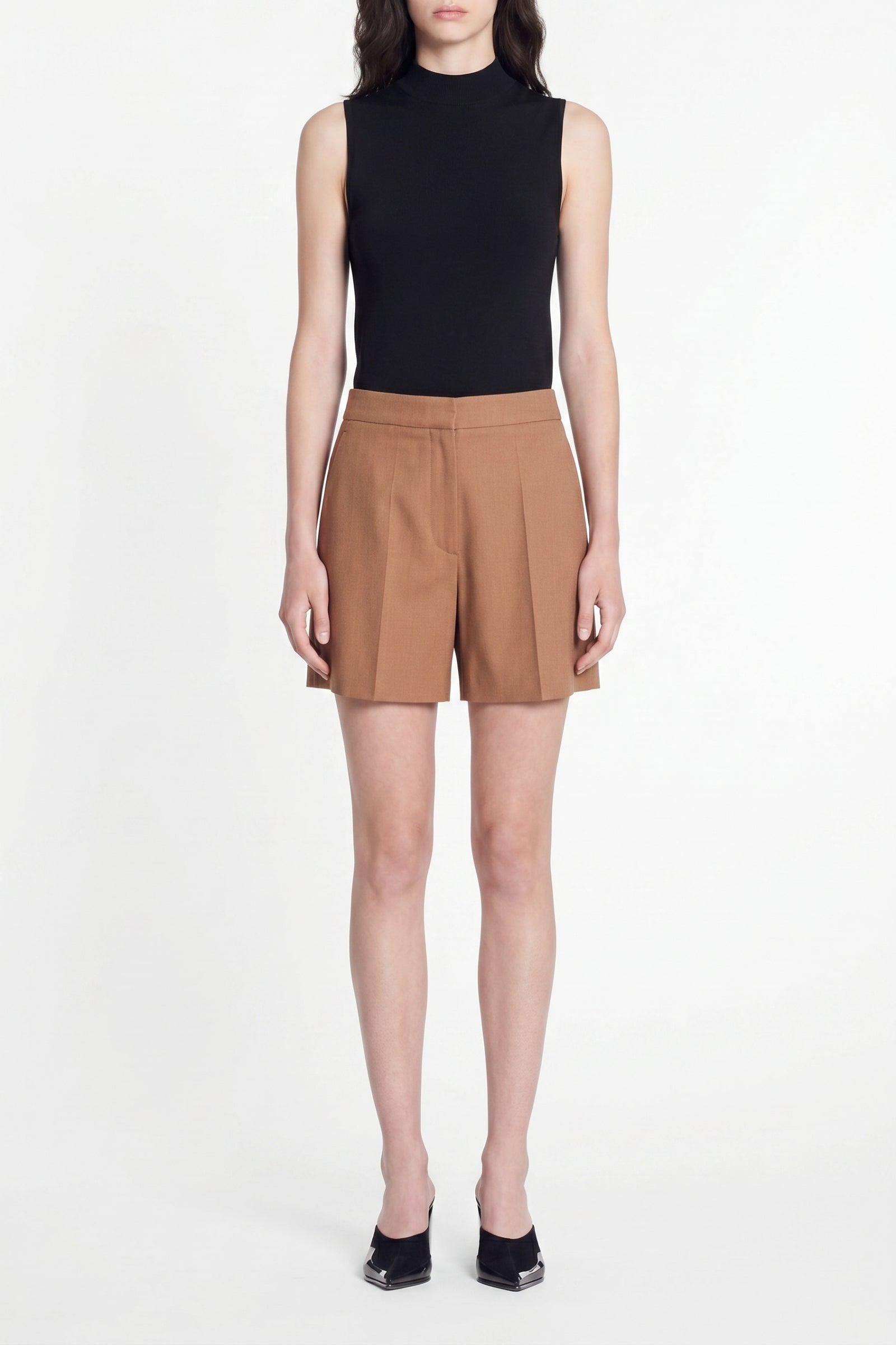 Short taille haute Elisam - Caramel