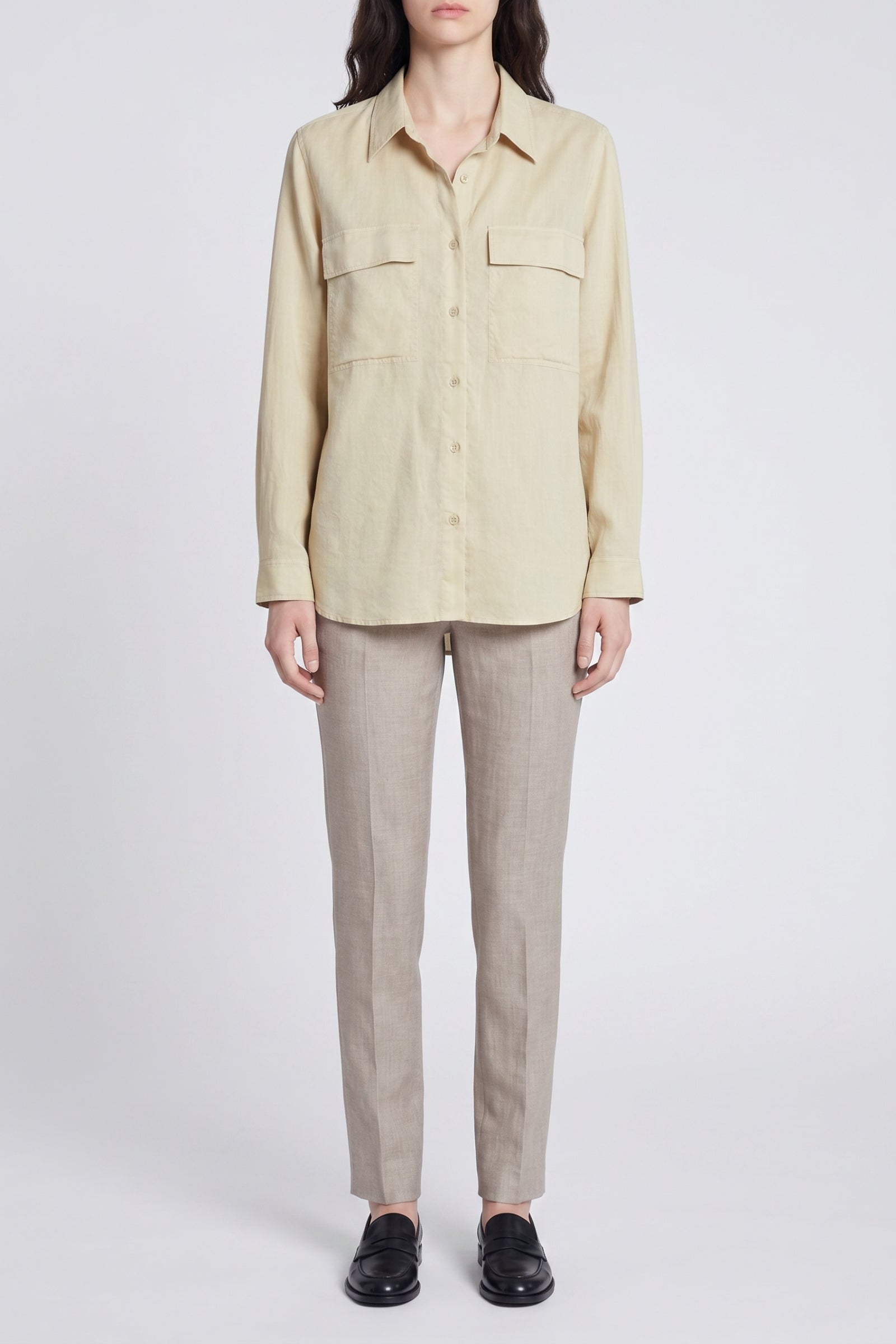 Chemise ample à manches longues Dim - Argile