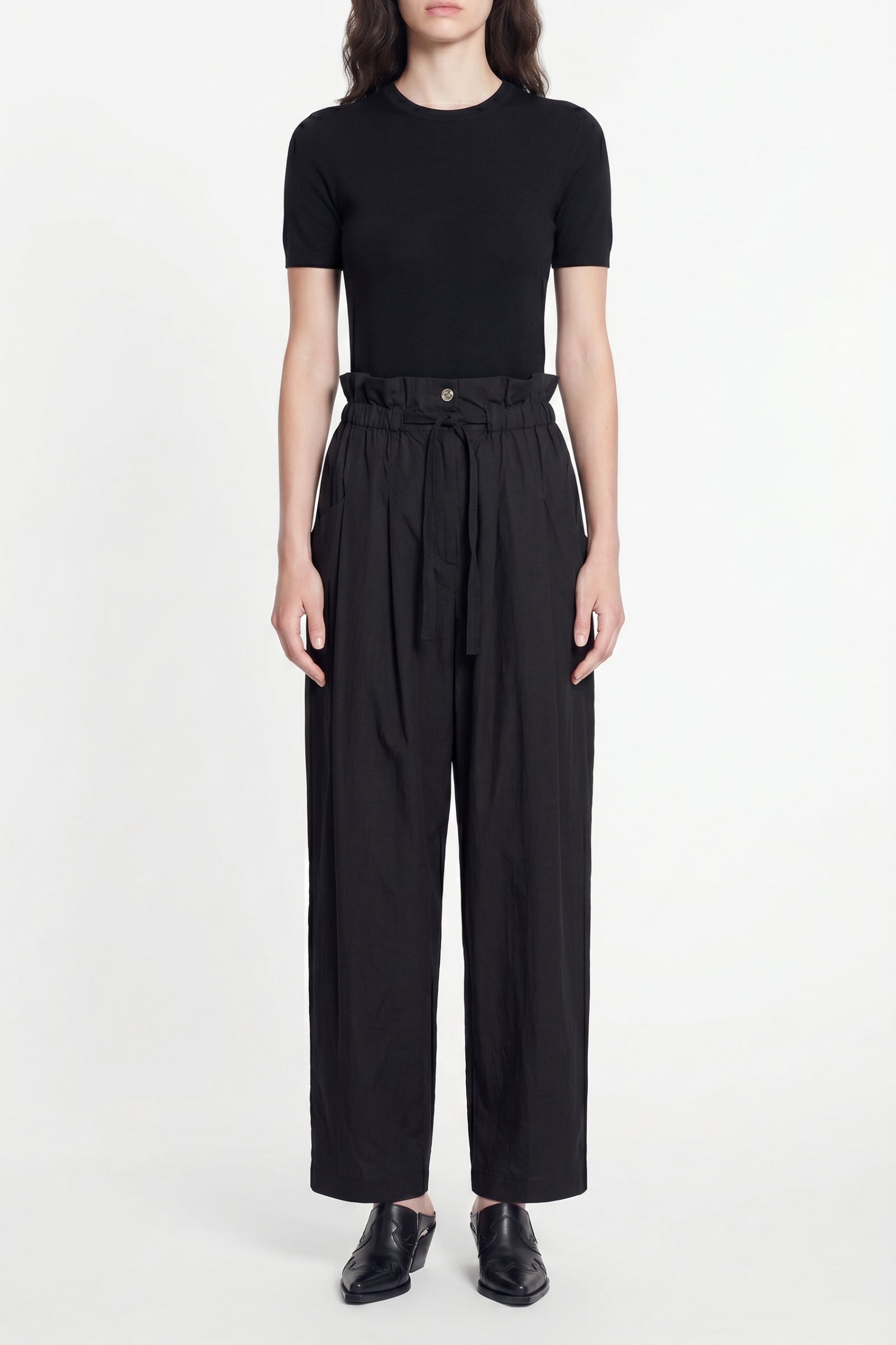 Pantalon à pinces Casimir - Noir